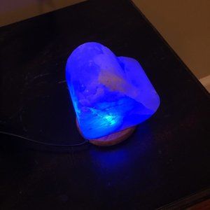 Heart-Shaped Natural Salt Rock Lamp